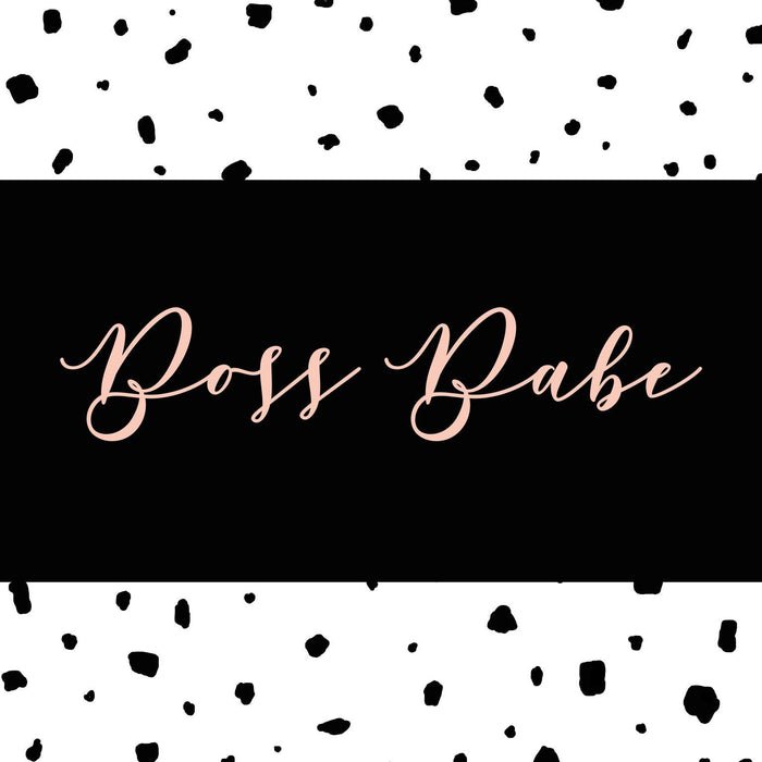 Framed Small - Boss Babe By Anna Quach - Black