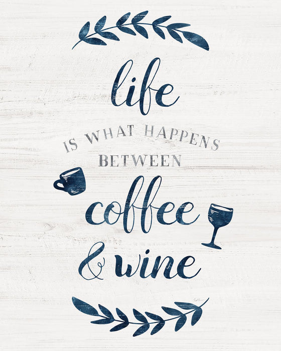 Small - Between Coffee And Wine By Natalie Carpentieri - White